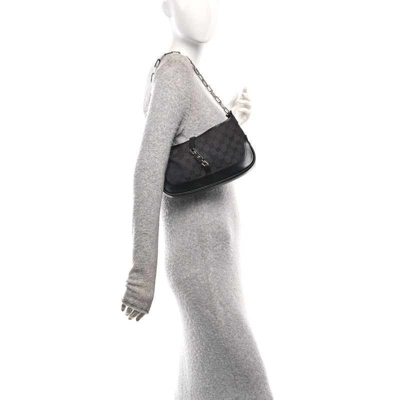 Gucci Jackie O Chain Hobo Black