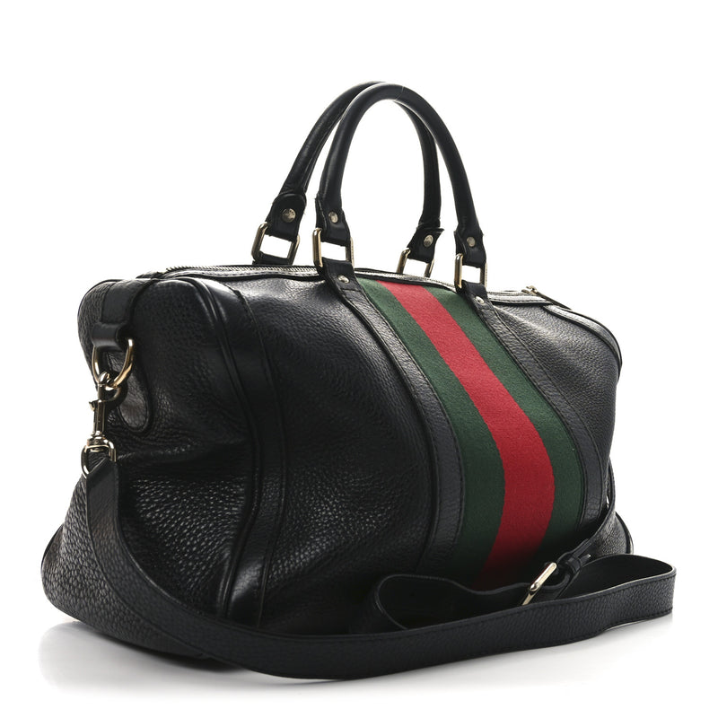 Gucci Calfskin Vintage Web Medium Boston