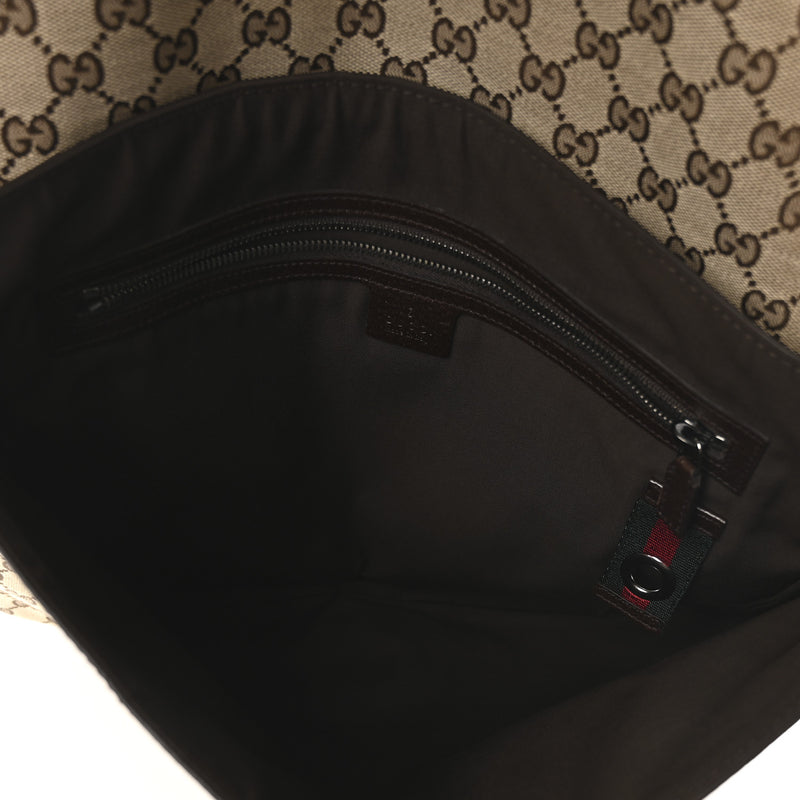 Gucci Web Single Buckle Flap Messenger