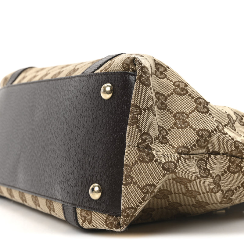 Gucci Medium Abbey Tote Dark Brown