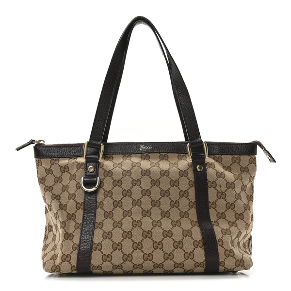 Gucci Medium Abbey Tote Dark Brown