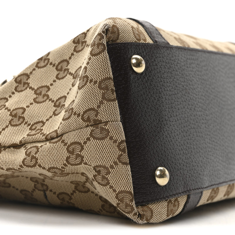 Gucci Medium Abbey Tote Dark Brown