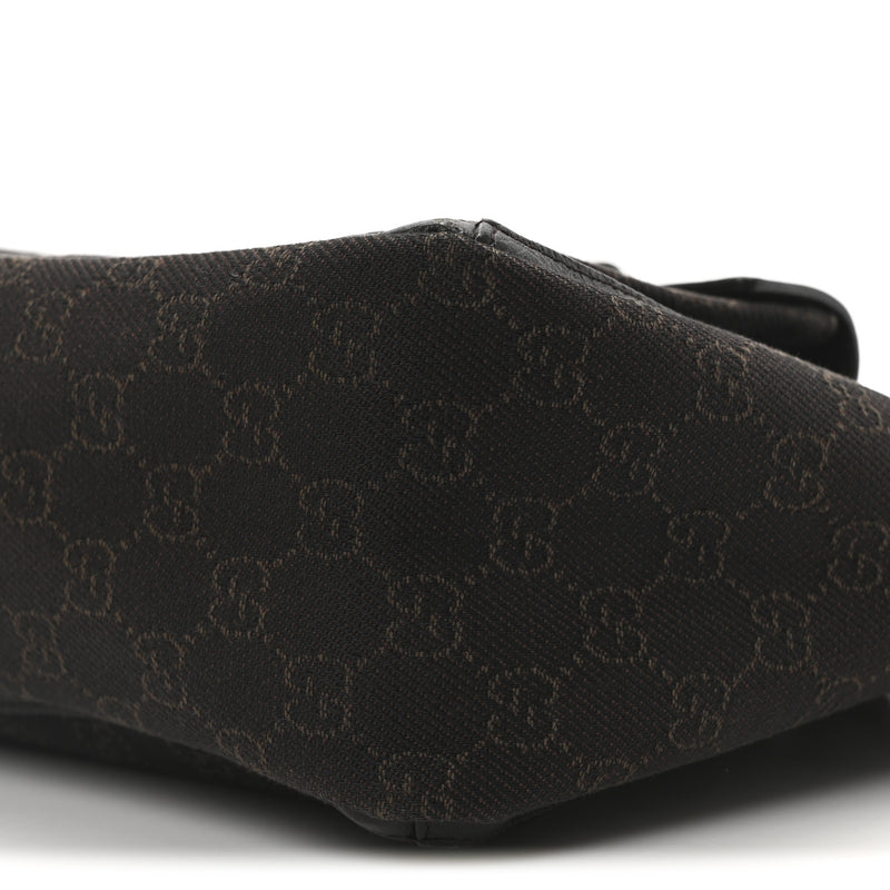 Gucci Abbey D Ring Tote Dark Brown