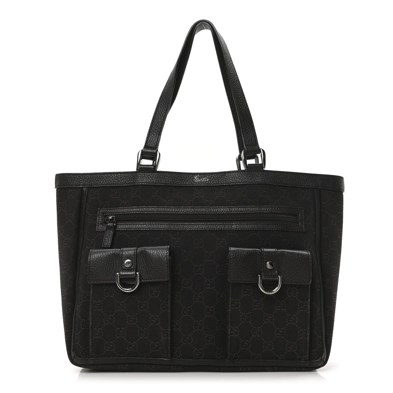 Gucci Abbey D Ring Tote Dark Brown