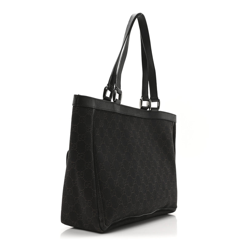 Gucci Abbey D Ring Tote Dark Brown