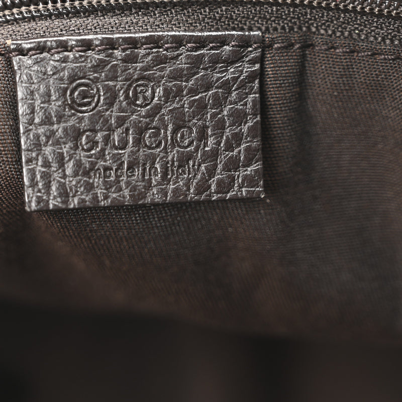 Gucci Abbey D Ring Tote Dark Brown