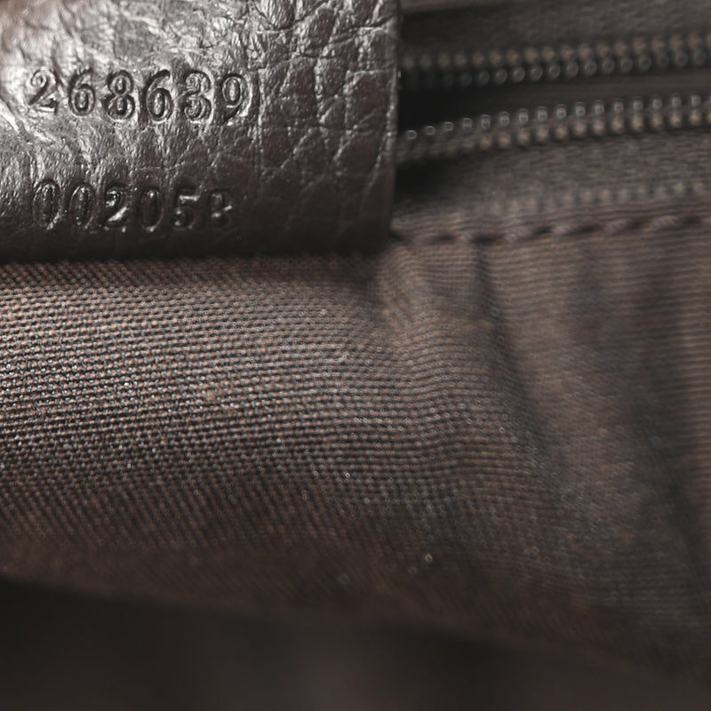 Gucci Abbey D Ring Tote Dark Brown