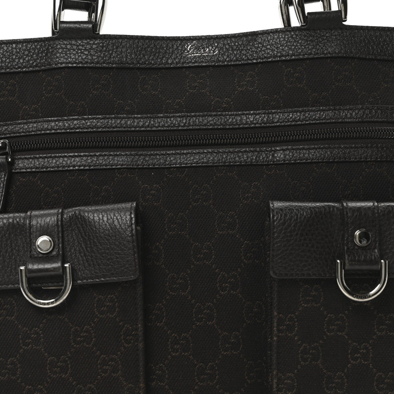 Gucci Abbey D Ring Tote Dark Brown