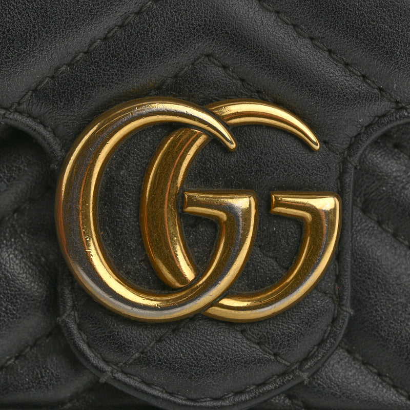Gucci Calfskin Matelasse Super Mini Gg