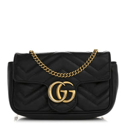 Gucci Calfskin Matelasse Super Mini Gg