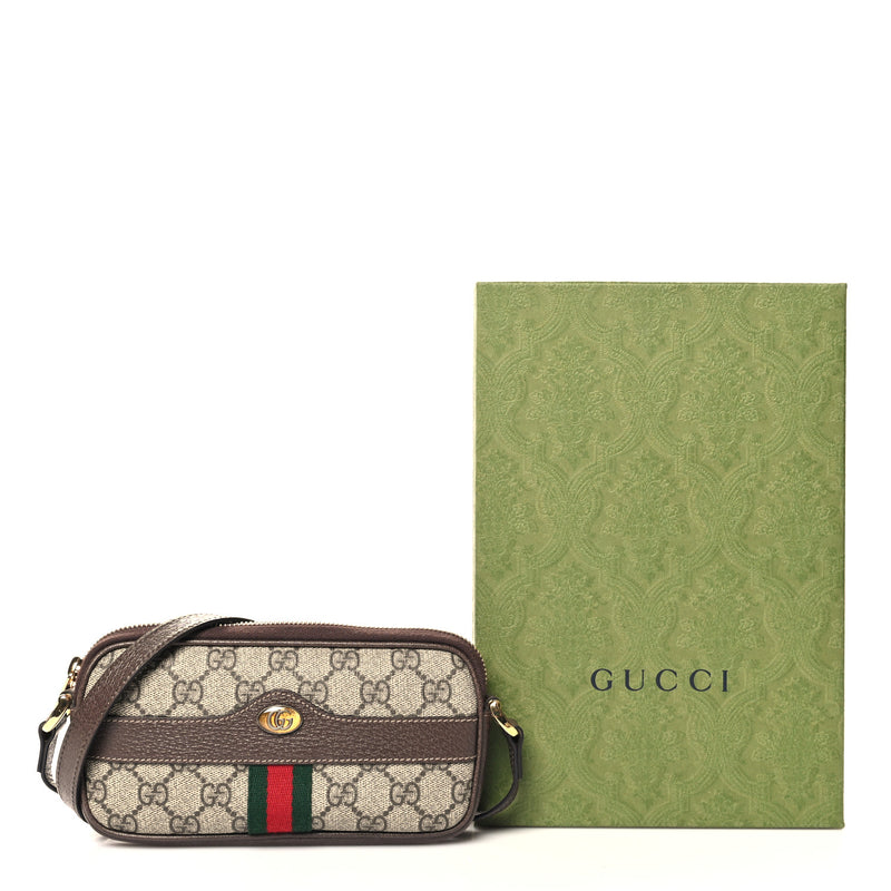 Gucci Gg Supreme Web Mini Ophidia Bag