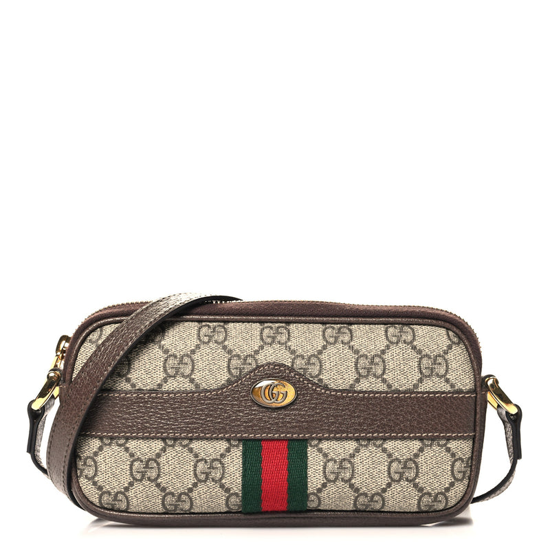 Gucci Gg Supreme Web Mini Ophidia Bag