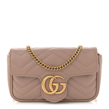 Gucci Calfskin Matelasse Super Mini Gg
