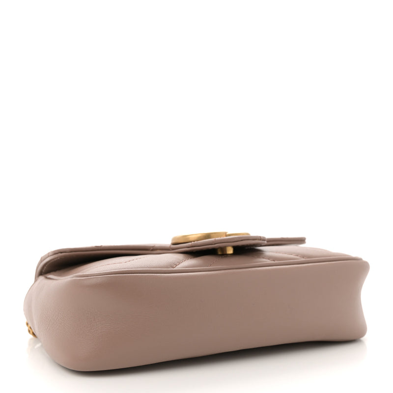 Gucci Calfskin Matelasse Super Mini Gg