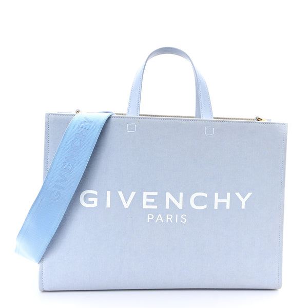 Givenchy Canvas Medium G-Tote Cloud Blue