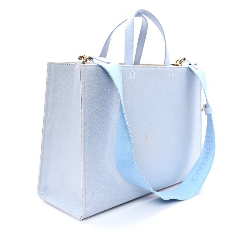 Givenchy Canvas Medium G-Tote Cloud Blue