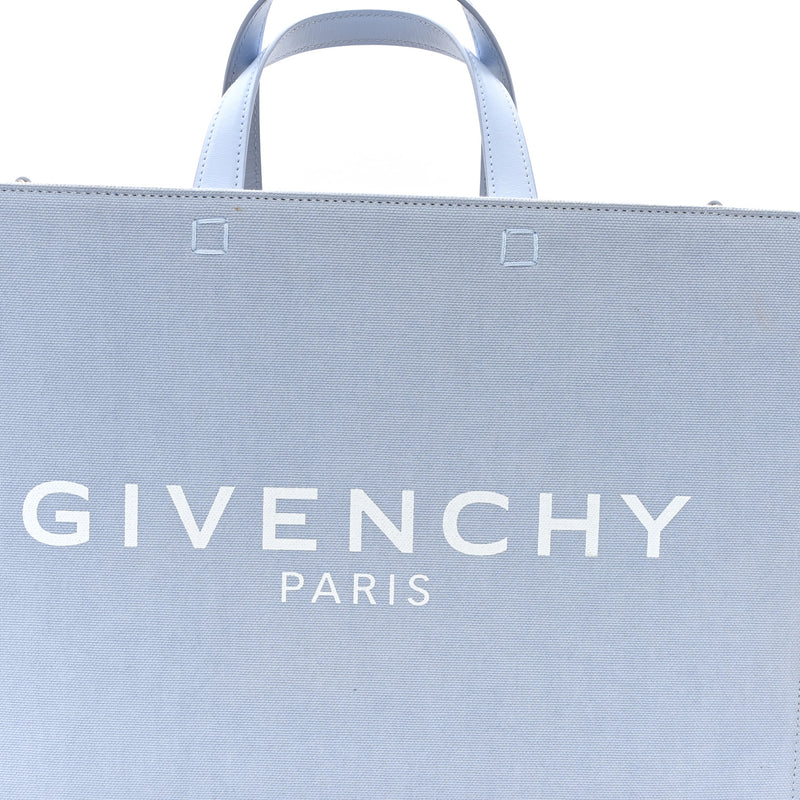 Givenchy Canvas Medium G-Tote Cloud Blue