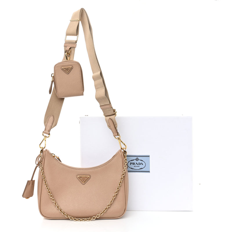 Prada Saffiano Lux Re-Edition Shoulder