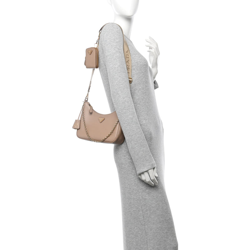 Prada Saffiano Lux Re-Edition Shoulder
