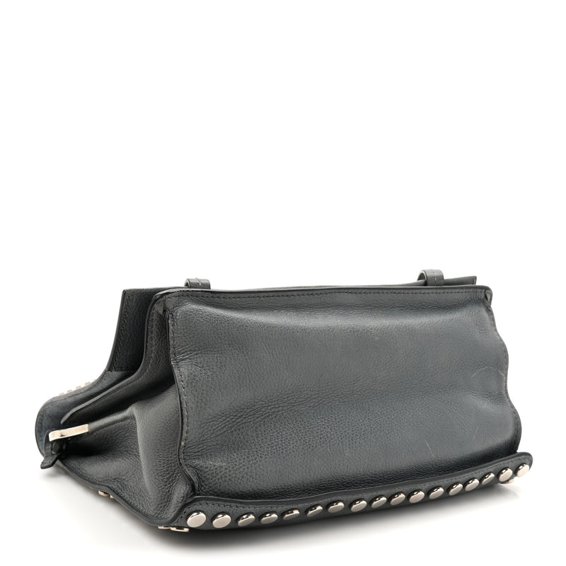 Prada Glace Calf Studded Etiquette Flap