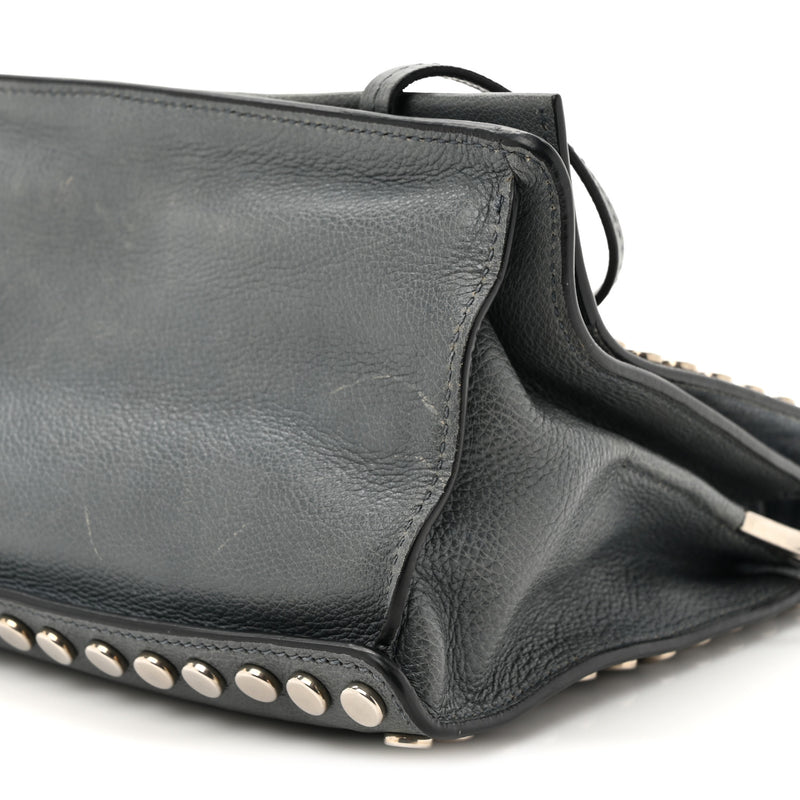 Prada Glace Calf Studded Etiquette Flap