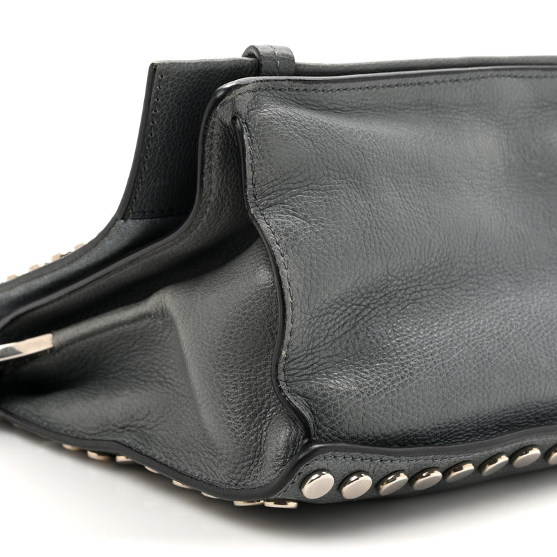 Prada Glace Calf Studded Etiquette Flap