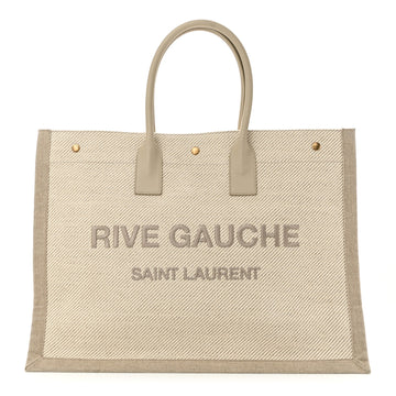 Saint Laurent Linen Calfskin Small Rive