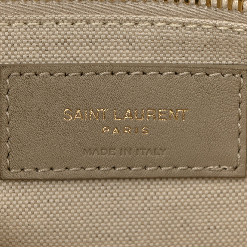 Saint Laurent Linen Calfskin Small Rive