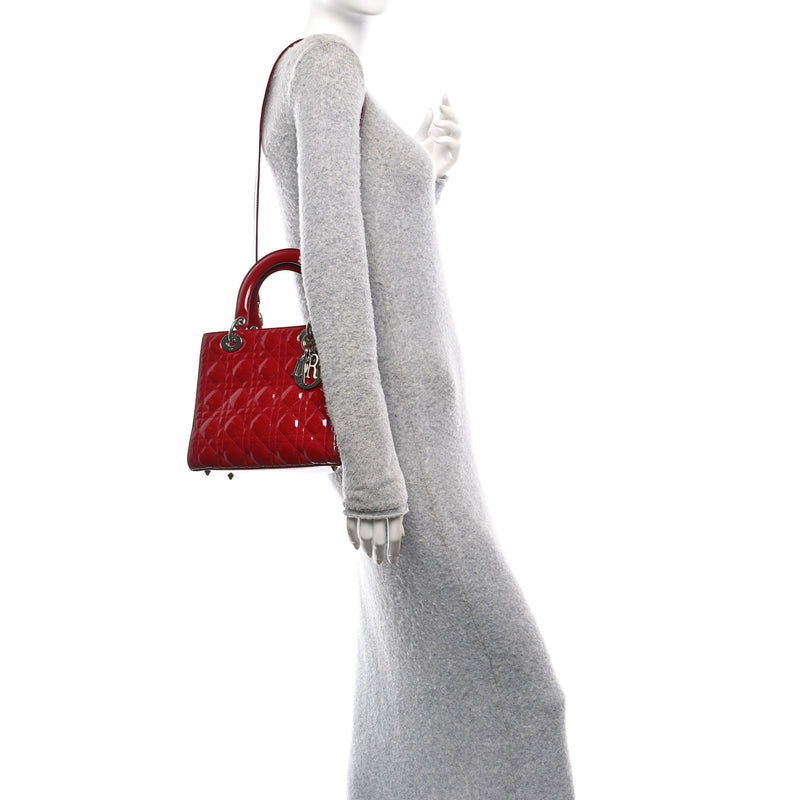 Christian Dior Patent Cannage Medium