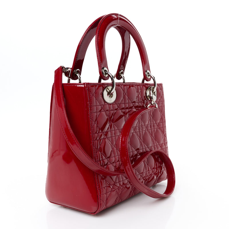 Christian Dior Patent Cannage Medium