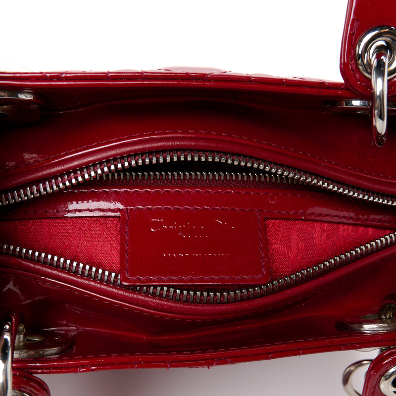 Christian Dior Patent Cannage Medium