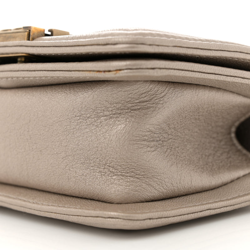Chanel Metallic Lambskin Mini Scaled Boy