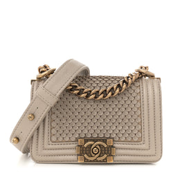 Chanel Metallic Lambskin Mini Scaled Boy