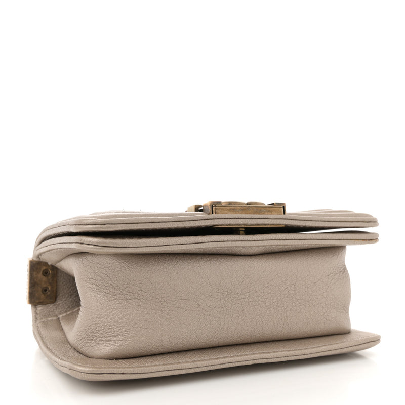 Chanel Metallic Lambskin Mini Scaled Boy