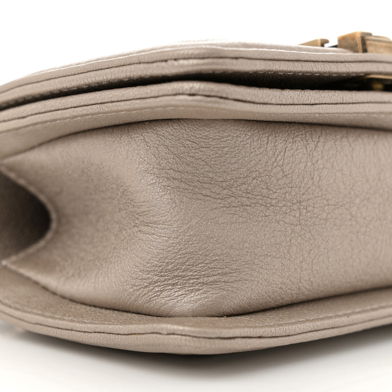 Chanel Metallic Lambskin Mini Scaled Boy