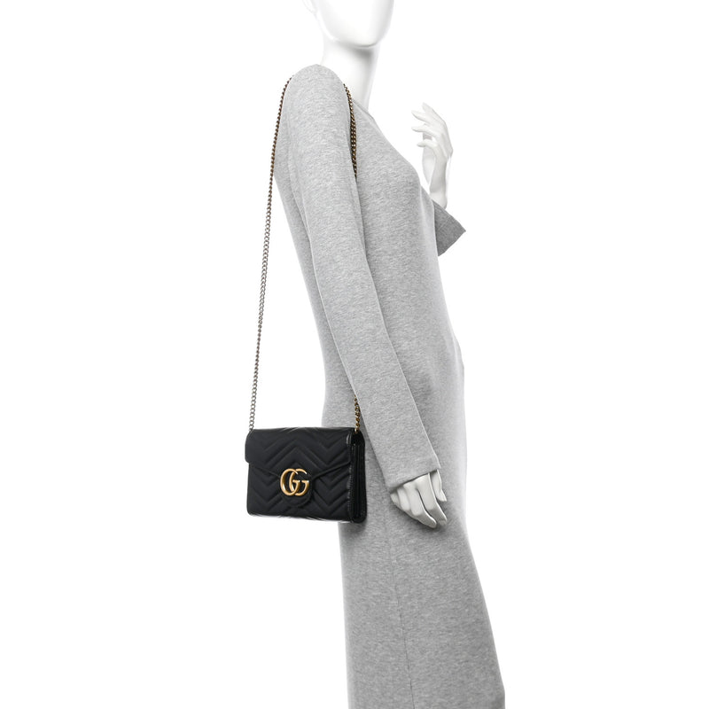 Gucci Calfskin Matelasse Gg Marmont