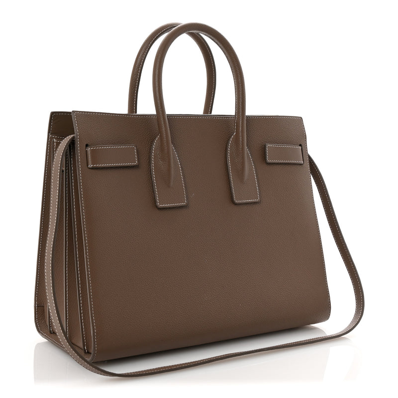 Saint Laurent Grained Calfskin Topstitch
