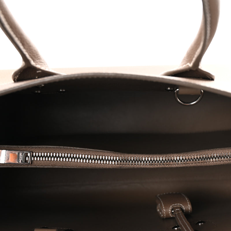 Saint Laurent Grained Calfskin Topstitch