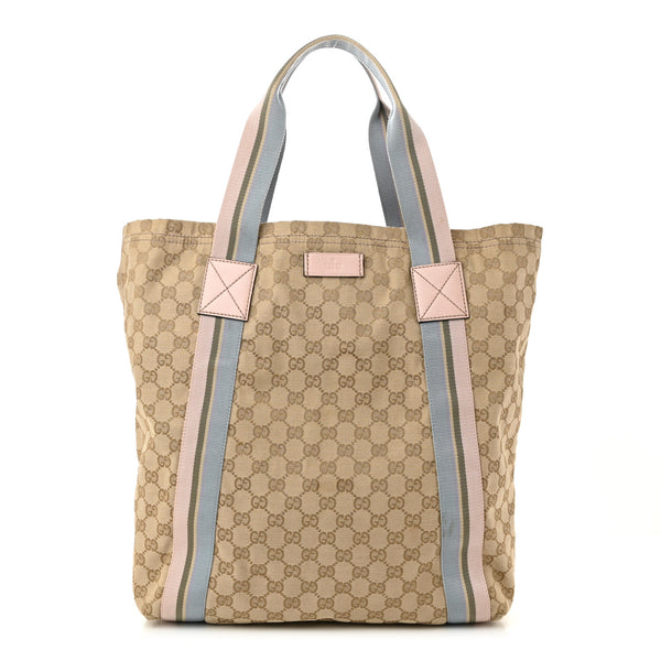 Gucci Gg Medium Web Handle Vertical Tote