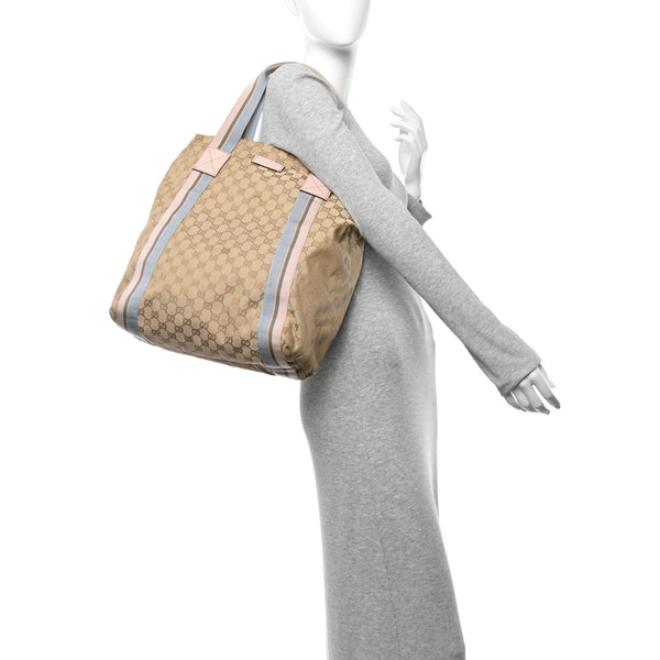 Gucci Gg Medium Web Handle Vertical Tote