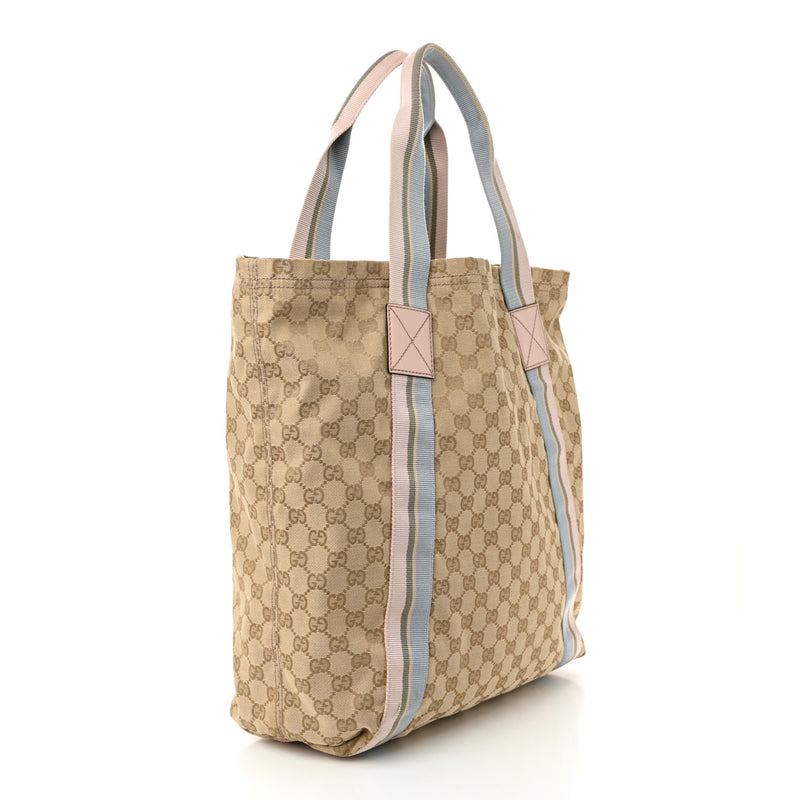 Gucci Gg Medium Web Handle Vertical Tote