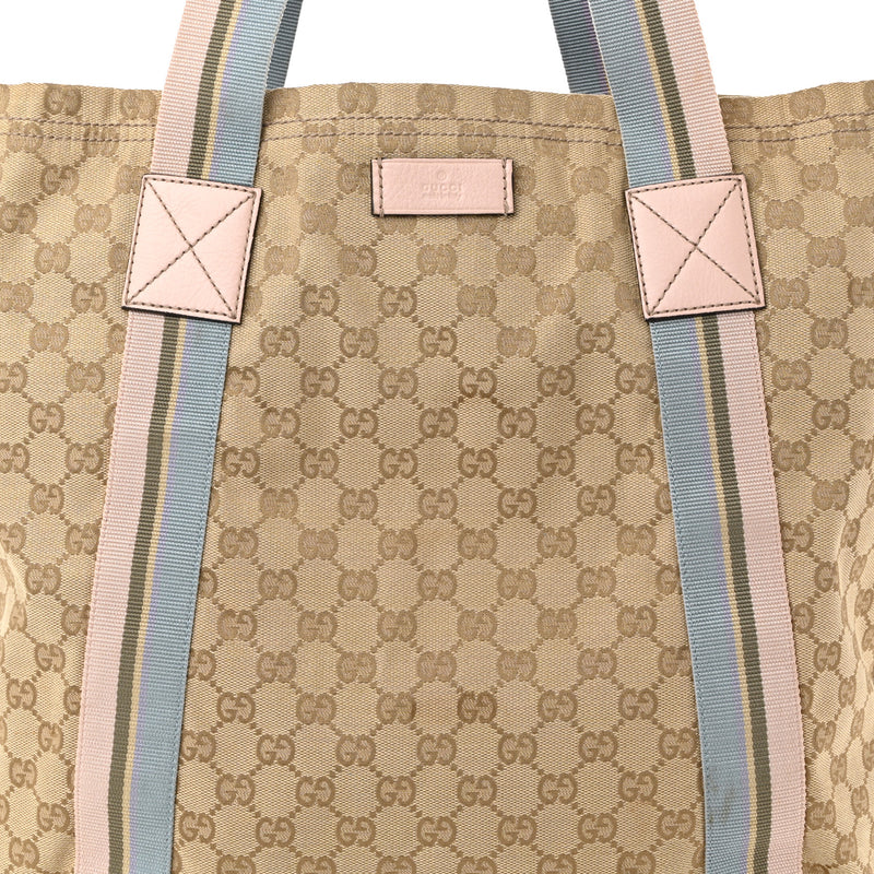 Gucci Gg Medium Web Handle Vertical Tote