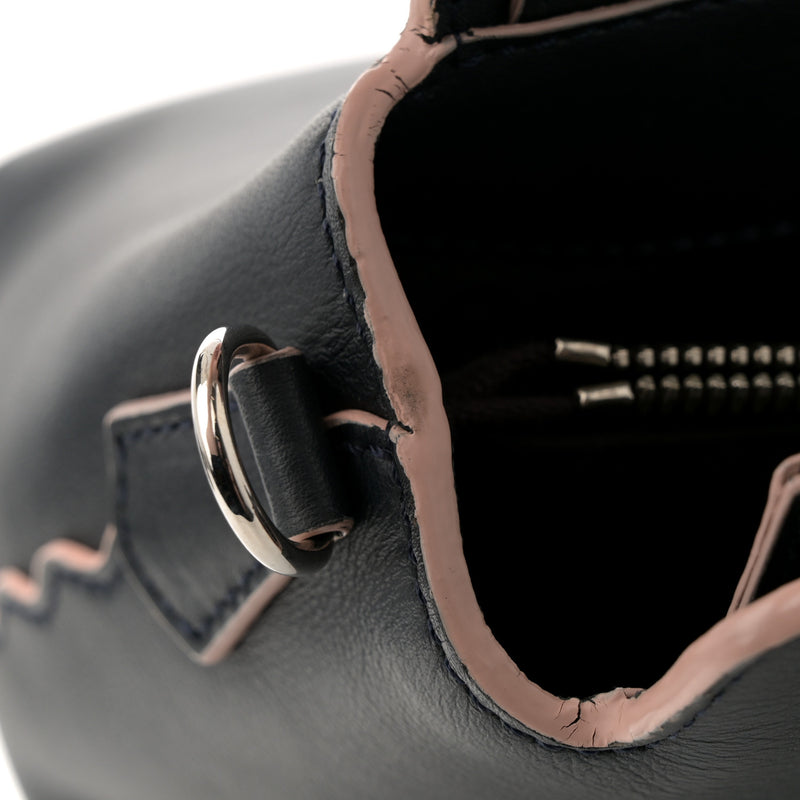 Fendi Vitello Dolce Scalloped Studded