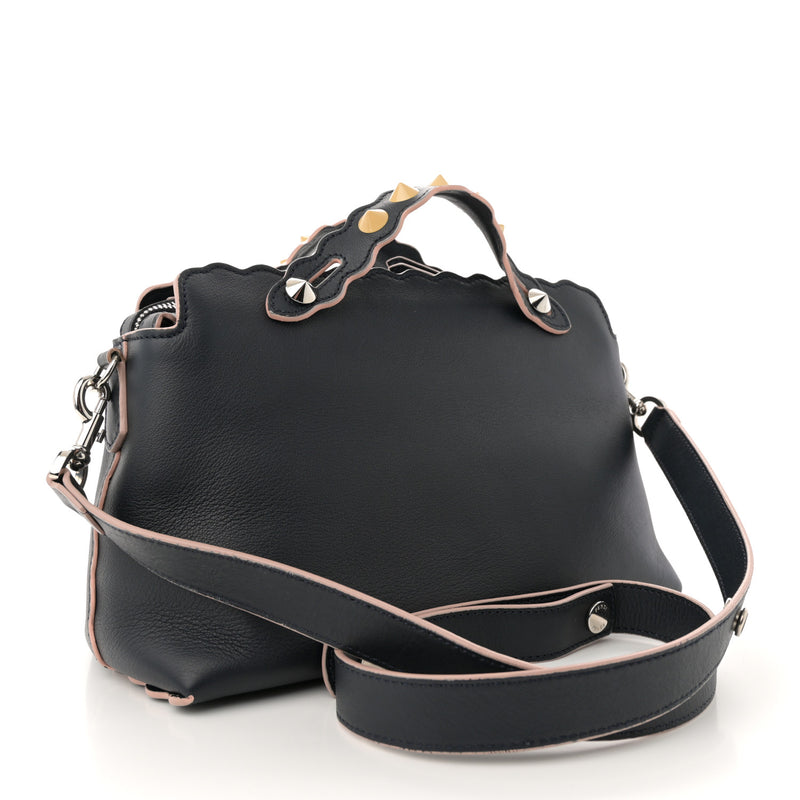 Fendi Vitello Dolce Scalloped Studded