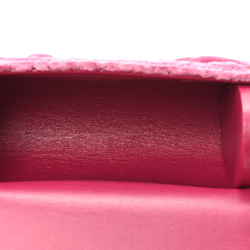 Chanel Velvet Camellia Embossed Jewel