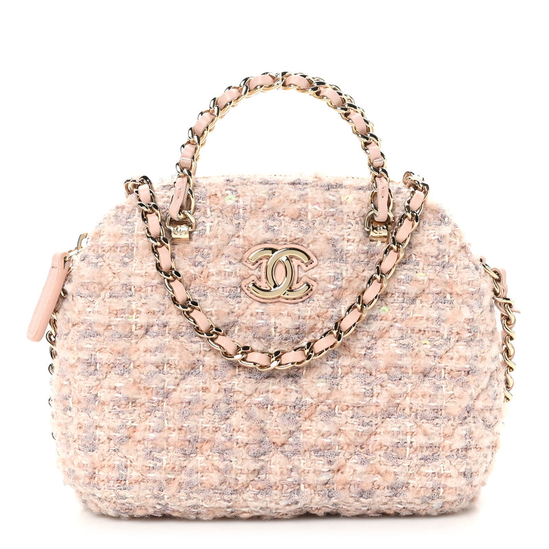Chanel Cotton Wool Tweed Sequin Quilted