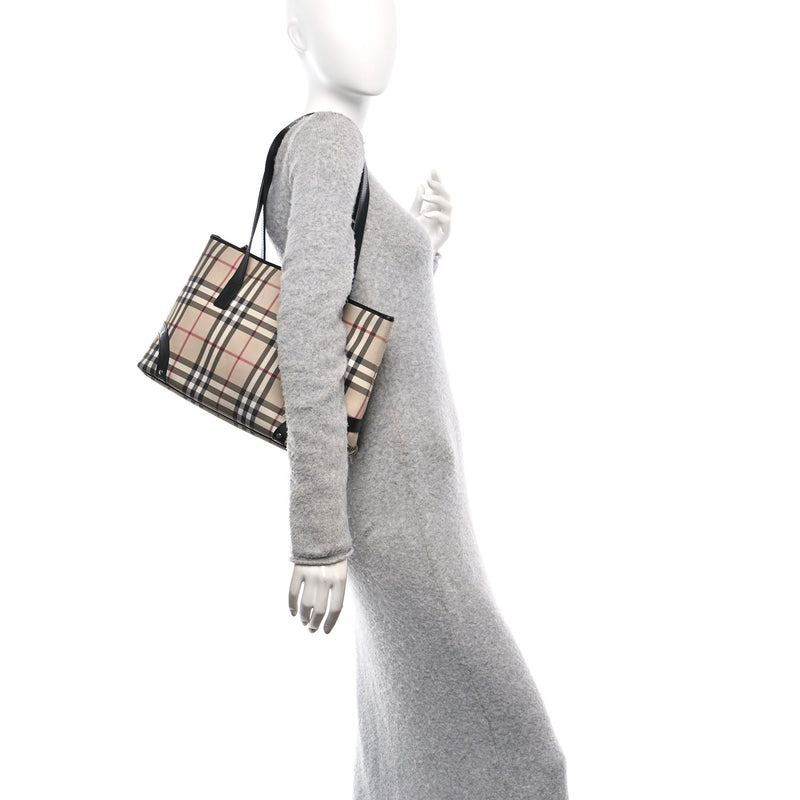 Burberry Vintage Check Studded Tote