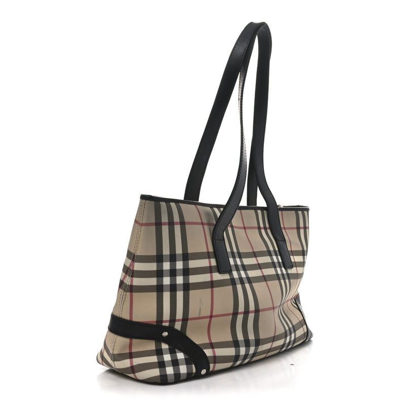 Burberry Vintage Check Studded Tote