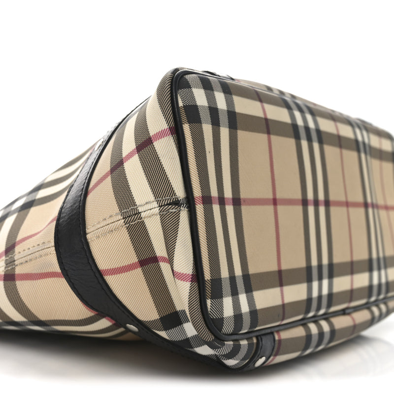 Burberry Vintage Check Studded Tote