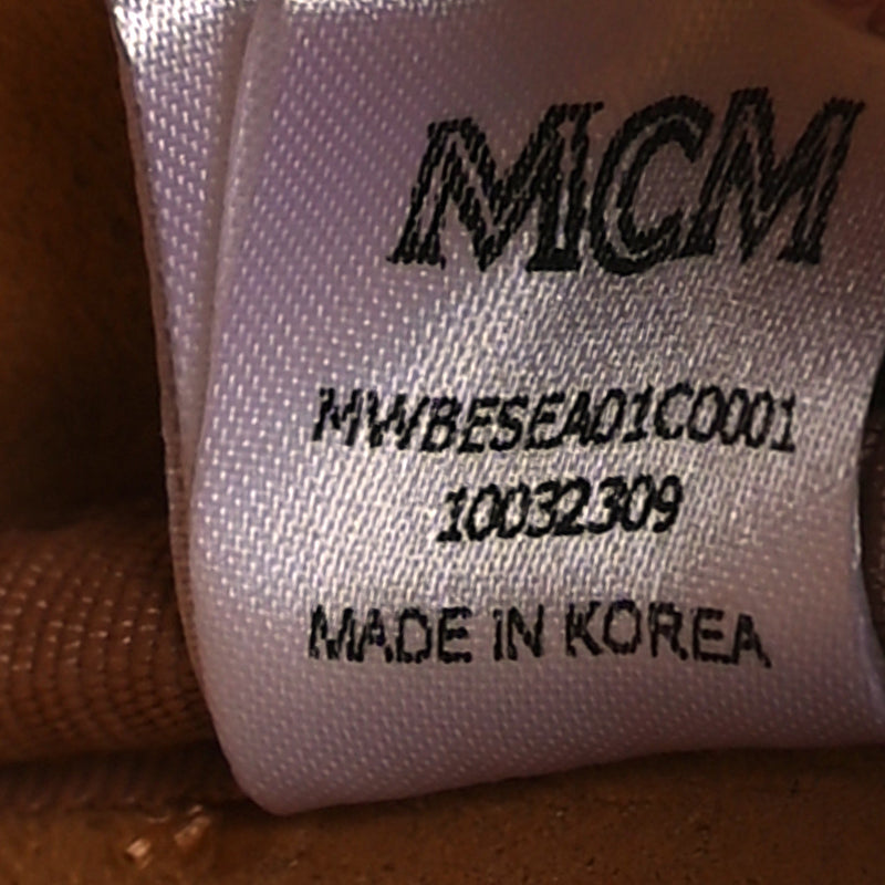 Mcm Visetos Mini Ella Boston Bag Cognac